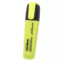   Szövegkiemelő vágott hegyű, lapos test Keyroad Fluo neon sárga