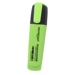   Szövegkiemelő vágott hegyű, lapos test Keyroad Fluo neon zöld