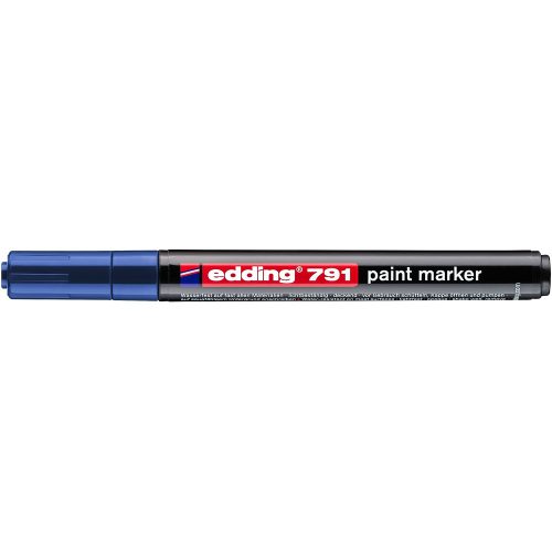 Lakkmarker 1-2mm, kerek Edding 791 kék