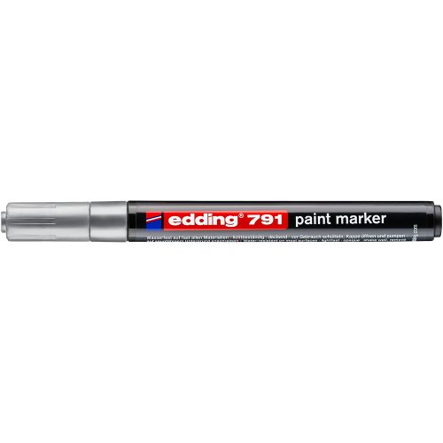 Lakkmarker 1-2mm, kerek Edding 791 ezüst