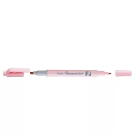   Szövegkiemelő kétvégű 1/3,5mm, vágott és kúphegyű, Pentel pasztell rózsaszín