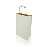 Sodrottfüles papírtáska 220x330mm 100mm talp M méret 200 db/doboz, fehér