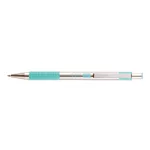 Golyóstoll 0,7mm, pasztell zöld test, Zebra F-301, írásszín kék