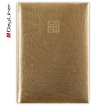 Határidőnapló Mirror A5 napi fehér lapokkal Arany Dayliner 2024.