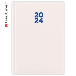   Határidőnapló Pannon A5 napi fehér lapokkal Fehér Dayliner 2024.