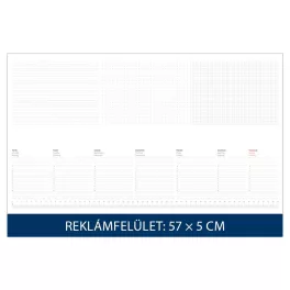   Asztali könyöklő fehér lapokkal kék 570 x 380 mm Dayliner 2024.