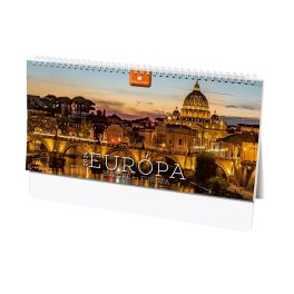   Asztali naptár fehér lapokkal 320 × 150 mm Európa álló Dayliner 2024.