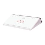 Asztali naptár Oktáv fekvő fehér lapokkal fekete 320 × 150 mm Dayliner 2024.