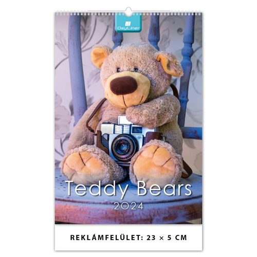 Falinaptár képes 230 × 330 mm Teddy Bears B4 Dayliner 2024.