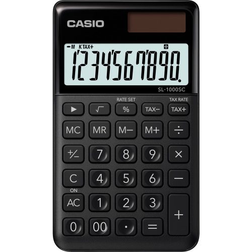 Zsebszámológép 10 digit Casio SL 1000 fekete