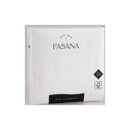   Szalvéta 3 rétegű 1/4 hajtás lapméret: 33 x 33 cm 50 db/csomag Fasana Lunch fehér