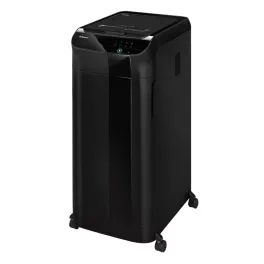   Iratmegsemmisítő, 600lap, mikrokonfetti vágás 2x12mm, Fellowes® AutoMax 600M, fekete