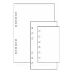 Gyűrűs kalendárium utántöltő csomag  1/410 fehér papíros üres jegyzet L mérethez Realsystem