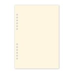 Gyűrűs kalendárium utántöltő csomag  1/510 sárga papíros üres jegyzet L mérethez Realsystem