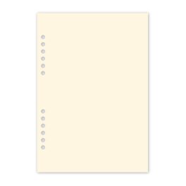   Gyűrűs kalendárium utántöltő csomag  1/510 sárga papíros üres jegyzet L mérethez Realsystem