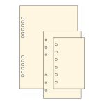 Gyűrűs kalendárium utántöltő csomag  1/510 sárga papíros üres jegyzet L mérethez Realsystem