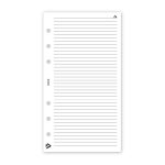 Gyűrűs kalendárium utántöltő csomag  2/412 fehér papíros vonalas jegyzet M mérethez Realsystem