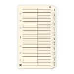 Gyűrűs kalendárium utántöltő csomag  2/551 sárga papíros telefon regiszter M mérethez Realsystem