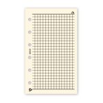 Gyűrűs kalendárium utántöltő csomag  3/513 sárga papíros négyzethálós jegyzet S mérethez Realsystem