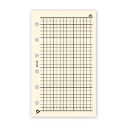   Gyűrűs kalendárium utántöltő csomag  3/513 sárga papíros négyzethálós jegyzet S mérethez Realsystem