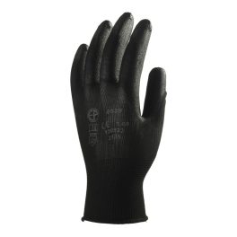   Védőkesztyű precíziós mártott tenyérrel fekete 10-es méretű