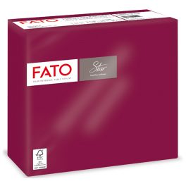   Szalvéta 2 rétegű 38 x 38 cm 40 lap/cs Fato Star bordó_82990500