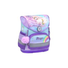   Iskolatáska ergonómiai, lányos, Compact, 405-41/AG, Belmil, Rainbow Unicorn Magic