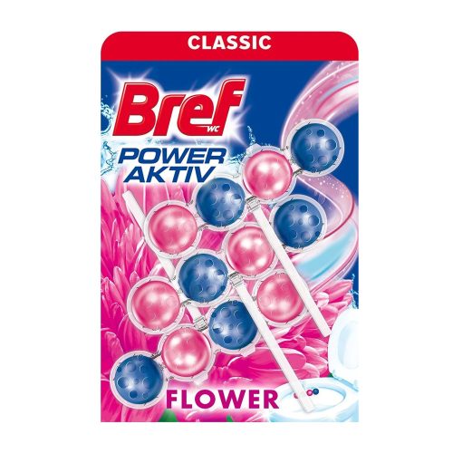 WC illatosító golyós 3 x 50 g Bref Power Aktiv Fresh Flower