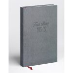 Tanítói zsebkönyv A5, műbőr 145mmx205mm, fehér lapokkal szürke 2025/2026 Realsystem