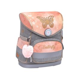   Iskolatáska ergonómiai, lányos, Compact, 405-41/AG, Belmil, Golden Butterfly