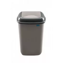  Szemetes kuka billenő fedéllel műanyag 12 literes kávé PL607-06