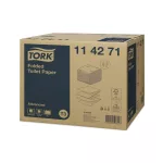Toalettpapír 2 rétegű hajtogatott 242 lap/csomag 36 csomag/karton T3 Folded Tork_114271 fehér