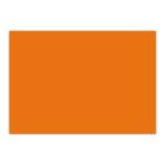 Dekor karton 1 oldalas 48x68cm, 350g. 25ív/csomag, Bluering® narancssárga