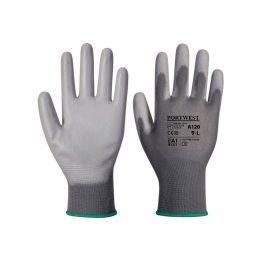   Kesztyű precíziós PU mártott tenyérrel XL-es méret Portwest szürke
