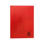 Iratgyűjtő, táblázatos pólyás dosszié A4, 230g. karton Bluering® piros