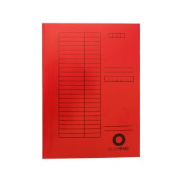   Iratgyűjtő, táblázatos pólyás dosszié A4, 230g. karton Bluering® piros