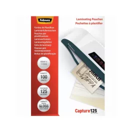   Lamináló fólia, 83x113mm, 125 mikron, fényes, 100 db/doboz, Fellowes®