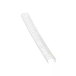   Fém spirál 3:1, 10mm, 51-80lap, Fellowes® 100 db/doboz, fehér