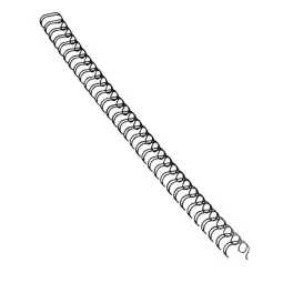   Fém spirál 3:1, 12mm, 81-100lap, Fellowes® 100 db/doboz, fekete