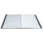 Iratvédő mappa A4, 60 tasakos fekete