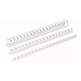  Spirál műanyag, 25mm, 181-200lap, 50 db/doboz, Fellowes® fehér