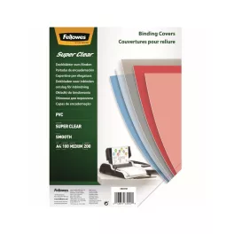   Előlap, A4, 200 mikron, 100 db/csomag, Fellowes® szuper víztiszta