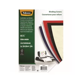   Hátlap, A4, 250 g, matt, Fellowes® Delta, 100 db/csomag, zöld