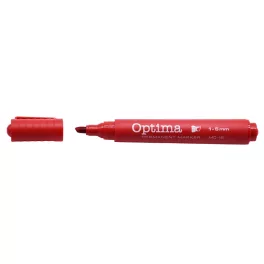   Alkoholos marker alkoholos 1-5mm, vágott hegyű, Trend piros