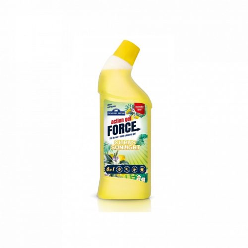 WC tisztító gél 1 liter Action Gel Force Citrus