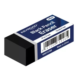 Radír, 30 db/display, Keyroad Tec Black, fekete