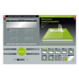   Tankönyvborító öntapadó, 50x33cm, 10 ív/csomag, Ars Una, víztiszta