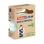Ragasztószalag 19mmx10m irodai átlátszó újrahasznosított Tesa Eco & Crystal
