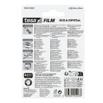 Ragasztószalag 19mmx33m irodai átlátszó újrahasznosított Tesa Eco & Crystal