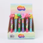 Zseléstoll radírozható, Neon Vicces Állatok, 36 db/display Nebulo
